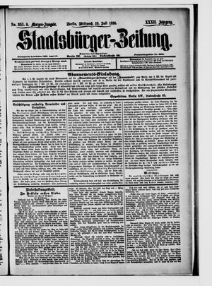 Staatsbürger-Zeitung vom 29.07.1896