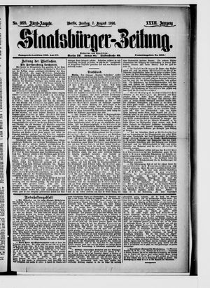 Staatsbürger-Zeitung vom 07.08.1896