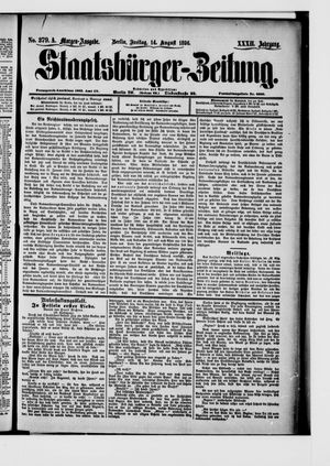 Staatsbürger-Zeitung vom 14.08.1896