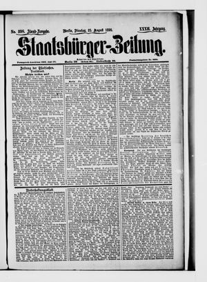Staatsbürger-Zeitung vom 25.08.1896