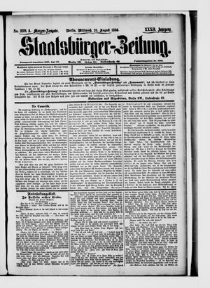 Staatsbürger-Zeitung vom 26.08.1896