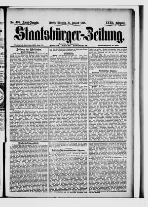 Staatsbürger-Zeitung vom 31.08.1896