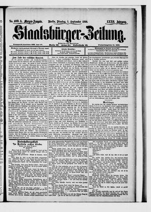 Staatsbürger-Zeitung vom 01.09.1896