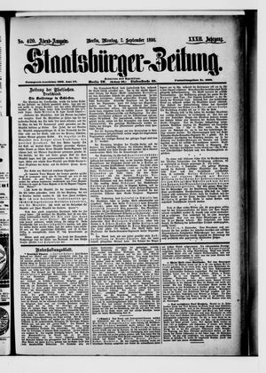 Staatsbürger-Zeitung vom 07.09.1896