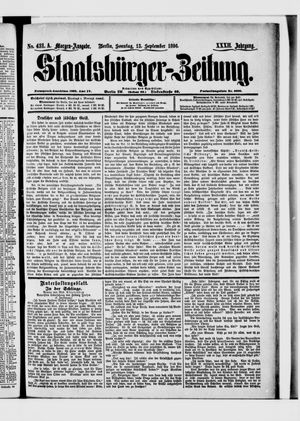 Staatsbürger-Zeitung vom 13.09.1896