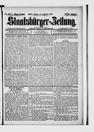 Staatsbürger-Zeitung vom 18.09.1896