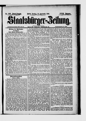 Staatsbürger-Zeitung vom 18.09.1896