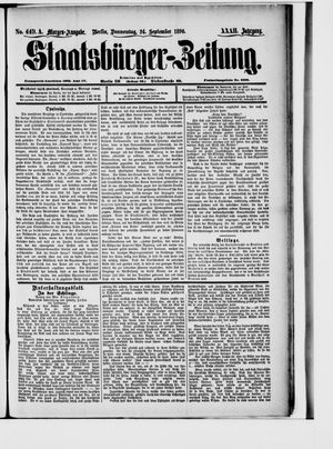 Staatsbürger-Zeitung vom 24.09.1896