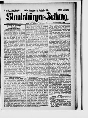 Staatsbürger-Zeitung vom 24.09.1896