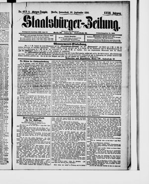 Staatsbürger-Zeitung vom 26.09.1896