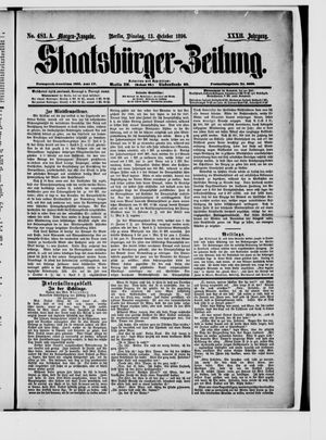Staatsbürger-Zeitung vom 13.10.1896