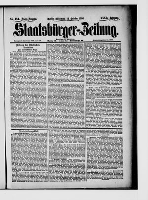 Staatsbürger-Zeitung vom 14.10.1896