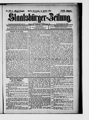 Staatsbürger-Zeitung vom 15.10.1896