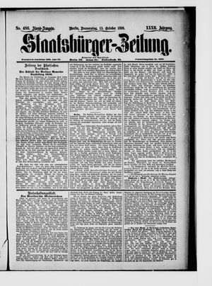 Staatsbürger-Zeitung vom 15.10.1896