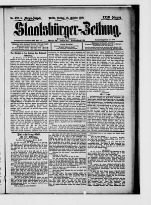 Staatsbürger-Zeitung vom 16.10.1896