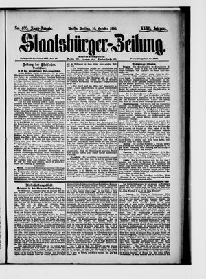 Staatsbürger-Zeitung vom 16.10.1896