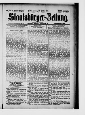 Staatsbürger-Zeitung vom 18.10.1896