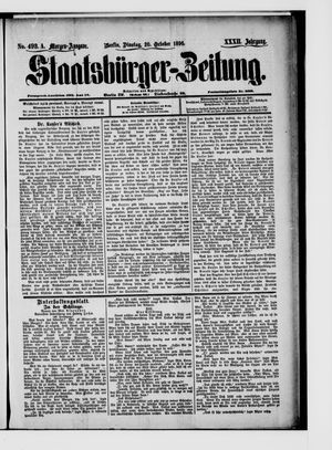 Staatsbürger-Zeitung vom 20.10.1896