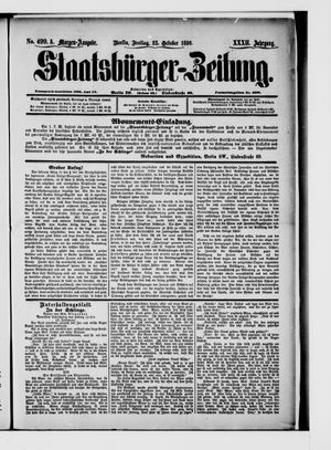 Staatsbürger-Zeitung vom 23.10.1896