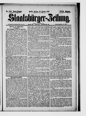 Staatsbürger-Zeitung vom 23.10.1896