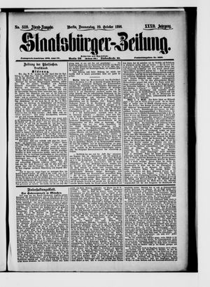 Staatsbürger-Zeitung on Oct 29, 1896