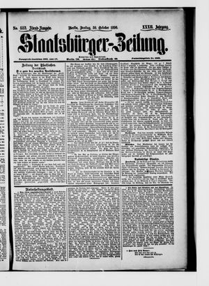 Staatsbürger-Zeitung vom 30.10.1896