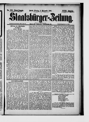 Staatsbürger-Zeitung vom 03.11.1896