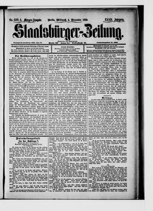 Staatsbürger-Zeitung vom 04.11.1896