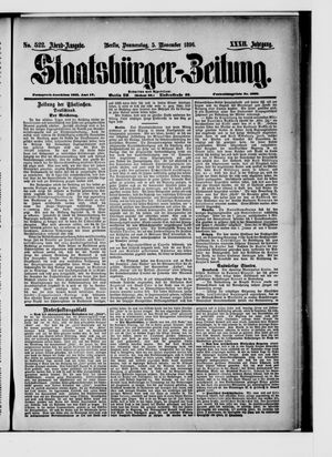 Staatsbürger-Zeitung vom 05.11.1896