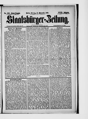 Staatsbürger-Zeitung vom 10.11.1896
