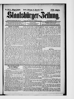 Staatsbürger-Zeitung vom 18.11.1896