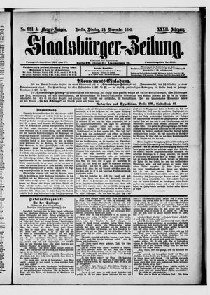 Staatsbürger-Zeitung vom 24.11.1896