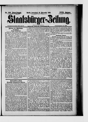 Staatsbürger-Zeitung vom 28.11.1896
