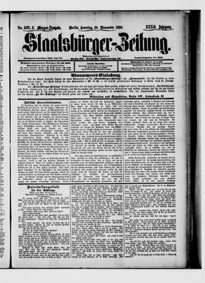 Staatsbürger-Zeitung vom 29.11.1896