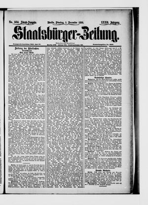 Staatsbürger-Zeitung vom 01.12.1896