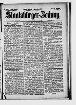 Staatsbürger-Zeitung vom 07.12.1896