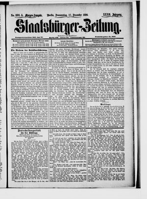 Staatsbürger-Zeitung on Dec 17, 1896