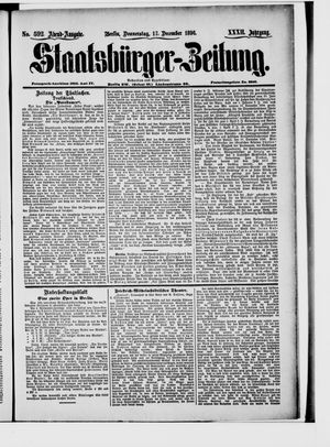 Staatsbürger-Zeitung on Dec 17, 1896