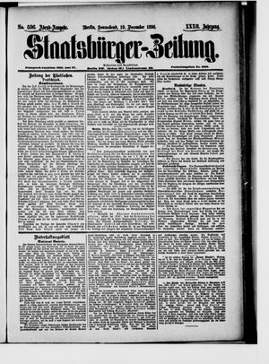 Staatsbürger-Zeitung vom 19.12.1896