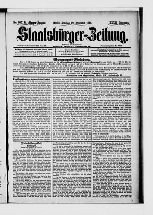 Staatsbürger-Zeitung vom 27.12.1896