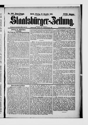 Staatsbürger-Zeitung vom 27.12.1896
