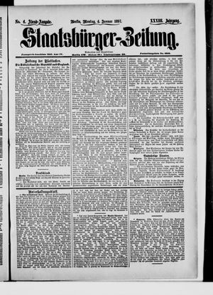 Staatsbürger-Zeitung vom 04.01.1897