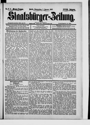 Staatsbürger-Zeitung vom 07.01.1897