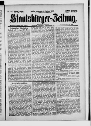 Staatsbürger-Zeitung on Feb 6, 1897