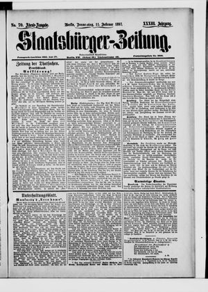 Staatsbürger-Zeitung on Feb 11, 1897
