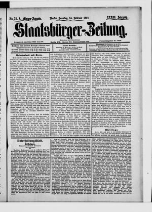 Staatsbürger-Zeitung on Feb 14, 1897