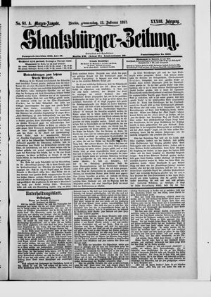 Staatsbürger-Zeitung on Feb 18, 1897
