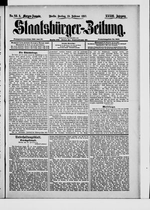 Staatsbürger-Zeitung vom 19.02.1897