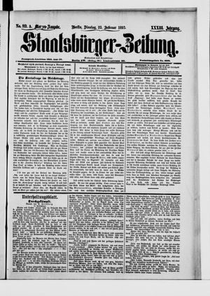 Staatsbürger-Zeitung on Feb 23, 1897