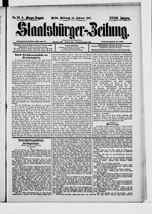Staatsbürger-Zeitung vom 24.02.1897